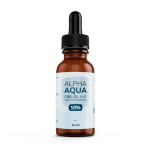 AlphaAqua | 10% wasserlösliches CBD | THC frei | Vollspektrum | Inhalt 10 ml
