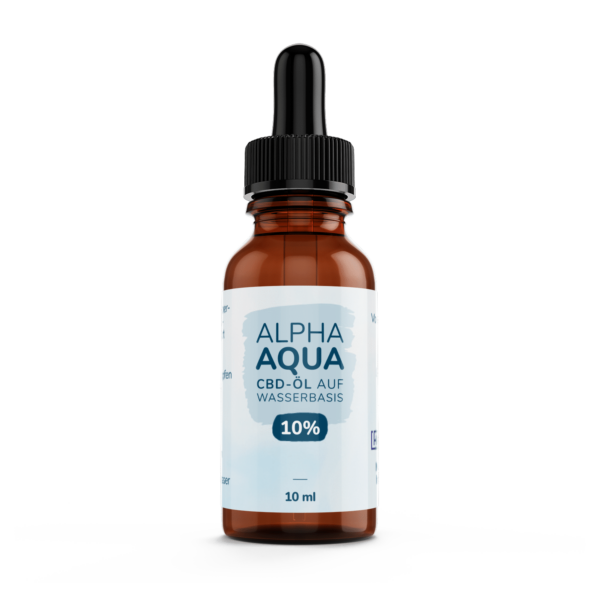 AlphaAqua | 10% wasserlösliches CBD | THC frei | Vollspektrum | Inhalt 10 ml