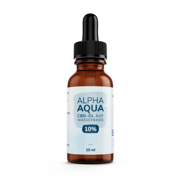 AlphaAqua | 10% wasserlösliches CBD | THC frei | Vollspektrum | Inhalt 10 ml